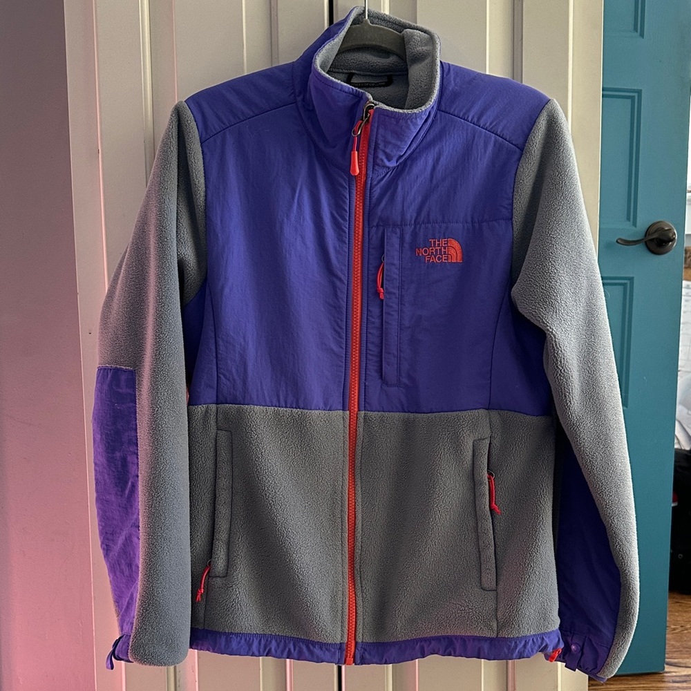 The North Face Purple and Gray Fleece Jacket